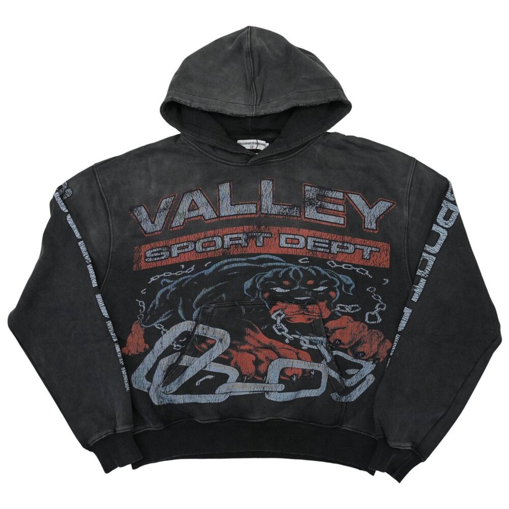 Vale Forever Big Dog Pullover Hoodie Vintage Black